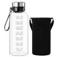 Amazon.com: RNCKUUE 64 OZ Glass Water Bottle - Large ...