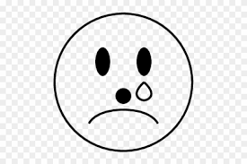Chocolate freckle emoji smiley face clipart. Sad Emoji Clipart Upset Sad Face Emoticons Black And White Png Download 2985063 Pikpng