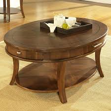 Oval Wooden Coffee Table With Tiny Drawers Oval Wood Coffee Table Oval Coffee Tables Coffee Table