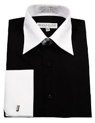 Daniel Ellissa Mens Black White Collar Dress Shirt Ds3006wt Shirts Shirt Dress White Collar Dress Shirt
