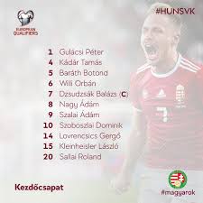 Ádám nagy (born 17 june 1995) is a hungarian professional footballer who plays as a midfielder for bristol city and the hungary national team.he began his career at ferencváros, making his professional debut for the reserves in august 2013 and for the first team in may 2015. Mlsz On Twitter Nagy Adam A Kezdoben 20 45 Kor Kezdodik A Magyarorszag Szlovakia Eb Selejtezo Merkozes Hajra Magyarok Magyarok Csakegyutt Hunsvk Uefa Uefaeuro Sfzofficial Https T Co 86hquab4ci