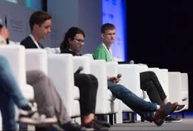 The alien spaceship panel discussion Ethereum Founder Vitalik Buterin Questions Ibm S Corporate Blockchains Quartz