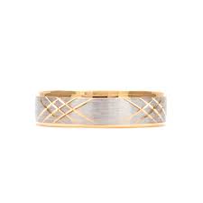 Argollas de matrimonio para mujer y hombre fabricadas a medida en oro 18k con diamantes naturales o zircones ref: Argolla De Matrimonio Oro Blanco Y Amarillo De 14k Joyeria Miriam