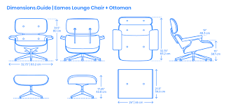 Knoll lounge seating captures the functional needs of today and the spirit of tomorrow. Eames Lounge Chair Ottoman Dimensions Drawings Dimensions Com