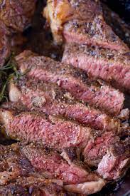 Perfect Easy Ribeye Steak That Is Butter Basted In A Cast Iron Skillet In The Oven With Rosemary A Perfect Venison Recipes Elk Recipes Cooking Venison Steaks