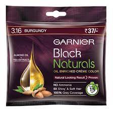 Amazon Com 20gm Garnier Black Naturals Oil Enriched Cream Colour 3 16 Natural Burgundy Beauty
