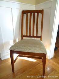 I am sure the laminated cotton will be great! Diy Dining Chair Slipcovers Welsh Design Studio