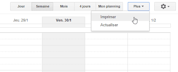 Menu semaine vierge a imprimer gratuitement planning des repas pdf. Imprimer Un Calendrier Depuis Google Agenda
