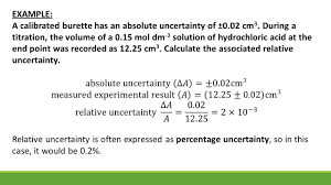 An example of this type of total uncertainty if you measured the length of a track, and measured the. Topic 11 Measurement And Data Collection Section 11 1 Uncertainties And Errors In Measurement And Results Ppt Download