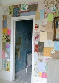 Wallpaper patchwork corner | i think i could use paper and starch them to the wall or even bits of wallpaper patchwork corner. 35 Cool Ideas To Decorate Your Home With Patchwork Walls Shelterness