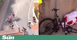 Get the best deal for pinarello bike components & parts from the largest online selection at ebay.com. Geraint Thomas In Tour De France Scare As He Crashes And Ineos Team Mate S 10k Pinarello Bike Is Split In Two
