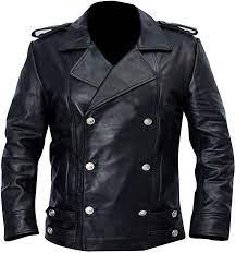 Pin On Leather Jacket Men