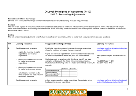 Maybe you would like to learn more about one of these? O Level Principles Of Accounts 7110 Unit 3 Accounting Adjustments