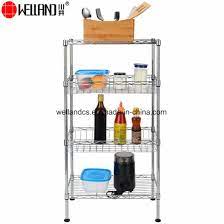 Shop items you love at overstock, with free shipping on everything* and easy returns. Welland 4 Tiers Small Adjustable Metal Kitchen Storage Rack Wire Basket Shelf China Wire Basket Rack And Kitchen Storage Rack Price Made In China Com