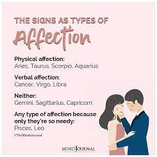 How do cancers show affection? The Zodiac Signs As Types Of Affection