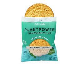 Outer Aisle Gourmet Cauliflower Sandwich Thins Low Carb Gluten Free Paleo Friendly Keto Original 2 Sandwich Thins Keto Grocery List Best Low Carb Snacks