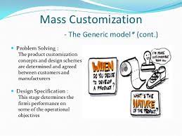 Mass Customization