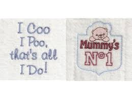 Embroidery Machine Designs Baby Bibs Things Set