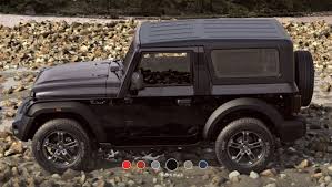New Mahindra Thar Colour Options 6 Colours All Angles