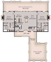 Plan 13305ww Log Home Plan With Twin Master Suites Log Home Plans Small House Plans Log Home Plan