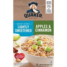4.4 out of 5 stars 31. Quaker Lighlty Sweetened Apples Cinnamon Instant Oatmeal Walmart Canada
