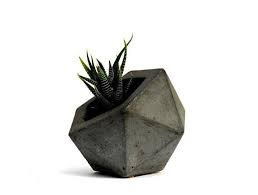 Geodesic Concrete Planter Etsy In 2020 Concrete Plant Pots Concrete Planters Unique Planter