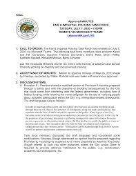 1. CALL TO ORDER: The Fair & Impartial Policing Task Force met remotely