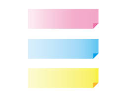 付箋（ふせん）イラスト素材05 | イラスト無料・かわいいテンプレート