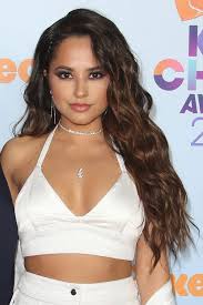 Becky g medium straight dark brunette bob haircut. Becky G S Hairstyles Hair Colors Steal Her Style