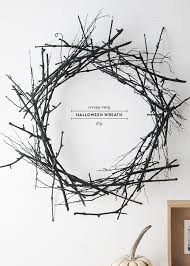 Wreaths are a way to say, welcome, even if it's a spooky one. Spooky Halloween Wreath Diy Earnest Home Co