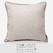 匠心宅品新中式样板房 软装靠包抱枕慕白肌理滚绳方枕 不含芯 cushion design sofa pillows pillows