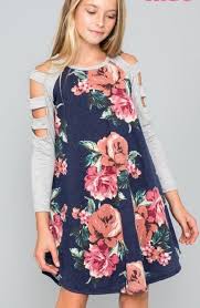 Tween Floral Free Knit Dress At Www Cassiesclosetinc Com Girls Dresses Tween Tween Fashion Tween Outfits