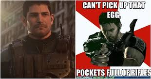 Resident evil village, the latest installment of the survival horror game resident evil series is set a few years after the resident evil 7: 10 Hilarious Chris Redfield Memes That Make Us Excited To See Him In Resident Evil 8 Village