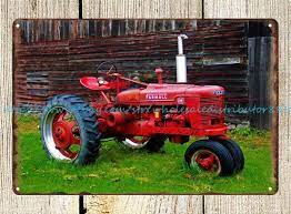 Pop Shop Decorating Ideas Vehicles Farmall Tractor Tin Sign Ebay Tractors Farmall Tractors Old Tractors