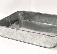 Rectangle Galvanized Tray | Bucket Outlet