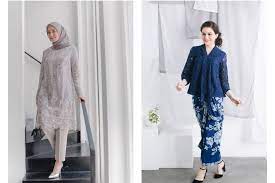 Gaun dress pesta kebaya kombinasi satin 20 model gamis brokat kombinasi modern muslimah syar i 2018. 7 Model Baju Brokat Atasan Simpel Buat Kondangan Womantalk