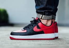 Mid Black Air Force 1 On Feet Check Out These On Feet Pictures Of The Nike Air Force 1 Low Bred Kicksonfire Com Nike Air Force Nike Air Jordan Retro Nike Air