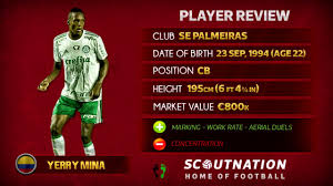 In the current season for everton yerry mina gave a total of 11 shots, of which 4 were shots on goal. Yerry Mina Welcome To Barcelona Youtube