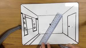 How To Draw A 3d Room Revised Beginner Video Youtube Pure vector, not convrtted from 3d source set includes living room (square and extended with balcony) bedroom (square and extended with wardrobe) dining room kitchen (square and extended.