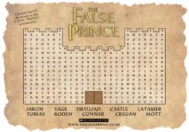 This is not the official trailer. False Prince Wordsearch Scholastic Kids Club