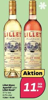 Ein außergewöhnlicher aperitif verdient auch. Lillet Blanc Aperitif Oder Lillet Rose 0 75l Angebot Bei Netto