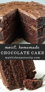 Easy Homemade Chocolate Cake Chocolate Cake Recipe Moist Chocolate Cake Recipe Easy Homemade Cake Recipes Chocolate