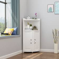 How i turned my inacessible, awkward corner cabinet into an open, easy to use, fully functional it's usually a corner cabinet where you can't reach anything you need. Small Corner Cabinet Wall Corner Triangle Rack Corner Short Sideware Sofa Bedroom Living Room Mini Sized Corner Storage