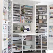 Large long double work tables for wiring projects and area for supplies with direct over head lights. My Dreambox Craft Storage Ideas For Small Spaces Craft Room Design Sewing Room Storage