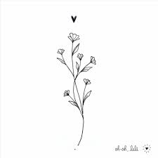 Perfect Simple Flower Outline Tattoo And Review Flower Outline Perfect Review Simple Tattoo Dainty Tattoos Nature Tattoos Small Flower Tattoos
