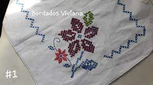 Bordado En Punto De Cruz Servilleta De Flor Youtube Los cuadros que pueden bordarse tienen un tamano de 26 x 26 cm. bordado en punto de cruz servilleta de flor