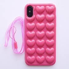 Girly phone cases pretty iphone cases iphone case covers cow nails aycrlic nails summer acrylic nails best acrylic nails wildflower phone cases nagellack design. Iphone X Case Dmaos Apple Iphone 10 Hot Pink Lady Cover Cute 3d Heart Mirror Effect Gasbag Shock Proof With Hand Rope Chain N Iphone 10 3d Iphone Cases Iphone