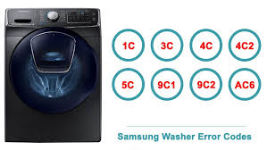 Normally waiting for the cycle to end is all you need to do to unlock the door, or turn your washer on if it's off. Samsung Washer Error Codes Washer And Dishwasher Error Codes And Troubleshooting