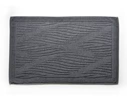 Tapis de bain gris anthracite. Tapis De Bain Gris Anthracite 100x60 En Coton Vagues Maisons Du Monde