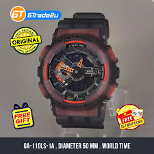 G shock jelly dw 5600sb red blue and green. Casio G Shock Men Ga 110ls 1a Ga 110ls 1 Ga110ls 1a Digital Jelly Summer 2020 Watch Orange Black Resin Band G Shock Watch For Man Jam Tangan Lelaki Casio Watch For Men Casio